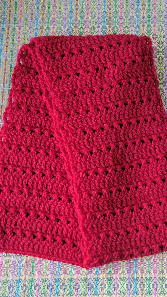 Ruby Red Scarf