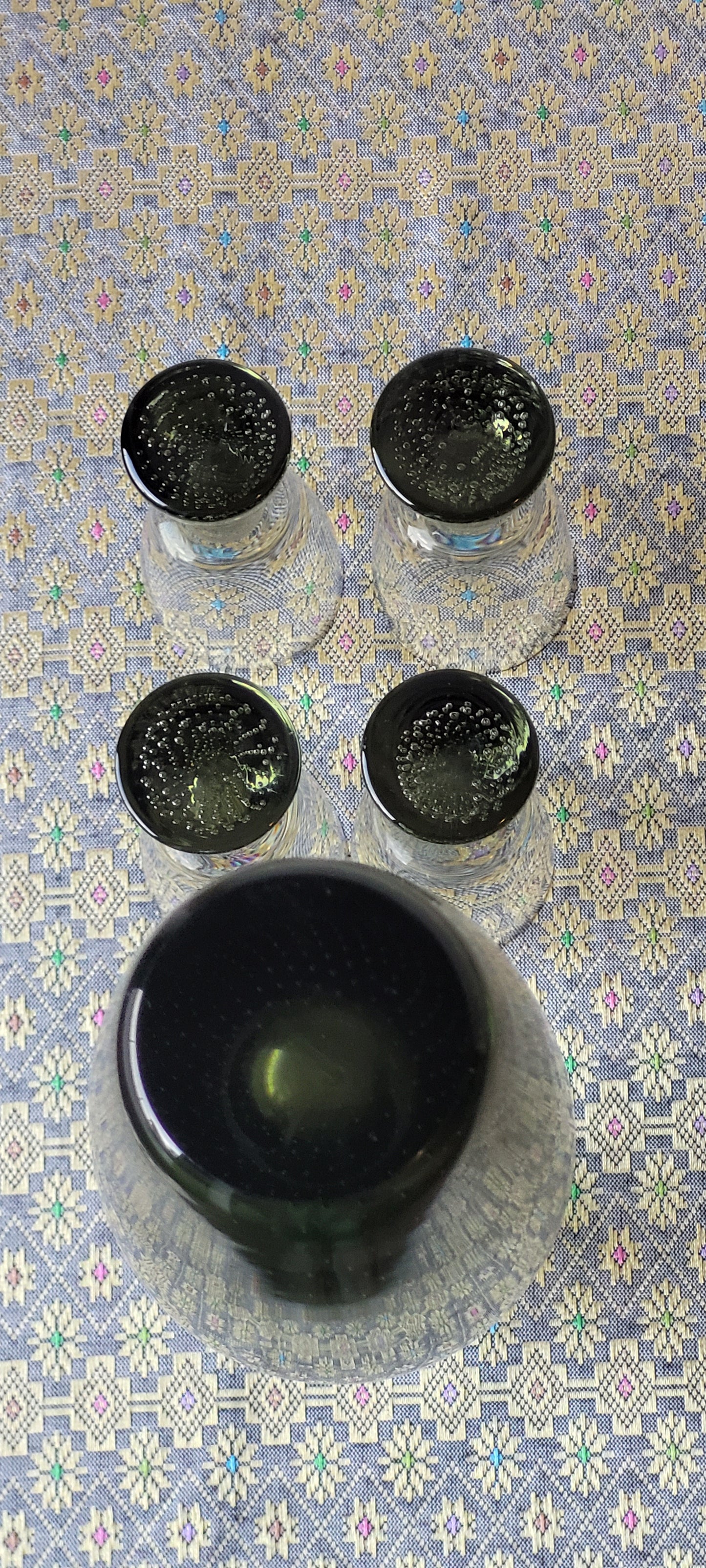 Swedish Decanter + 4 Glasses