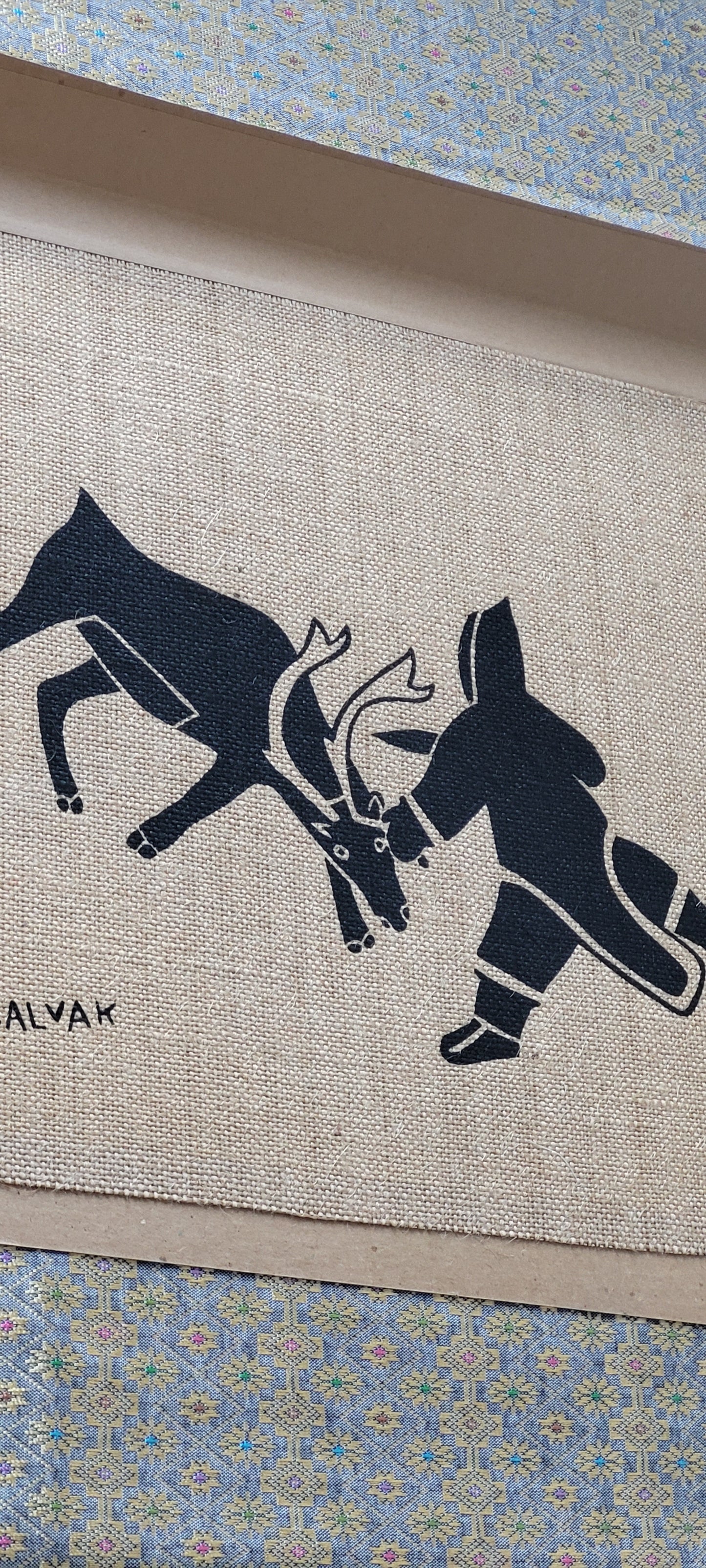 Helen Kalvak "The Hunt" 70s Print Holman North West Territories