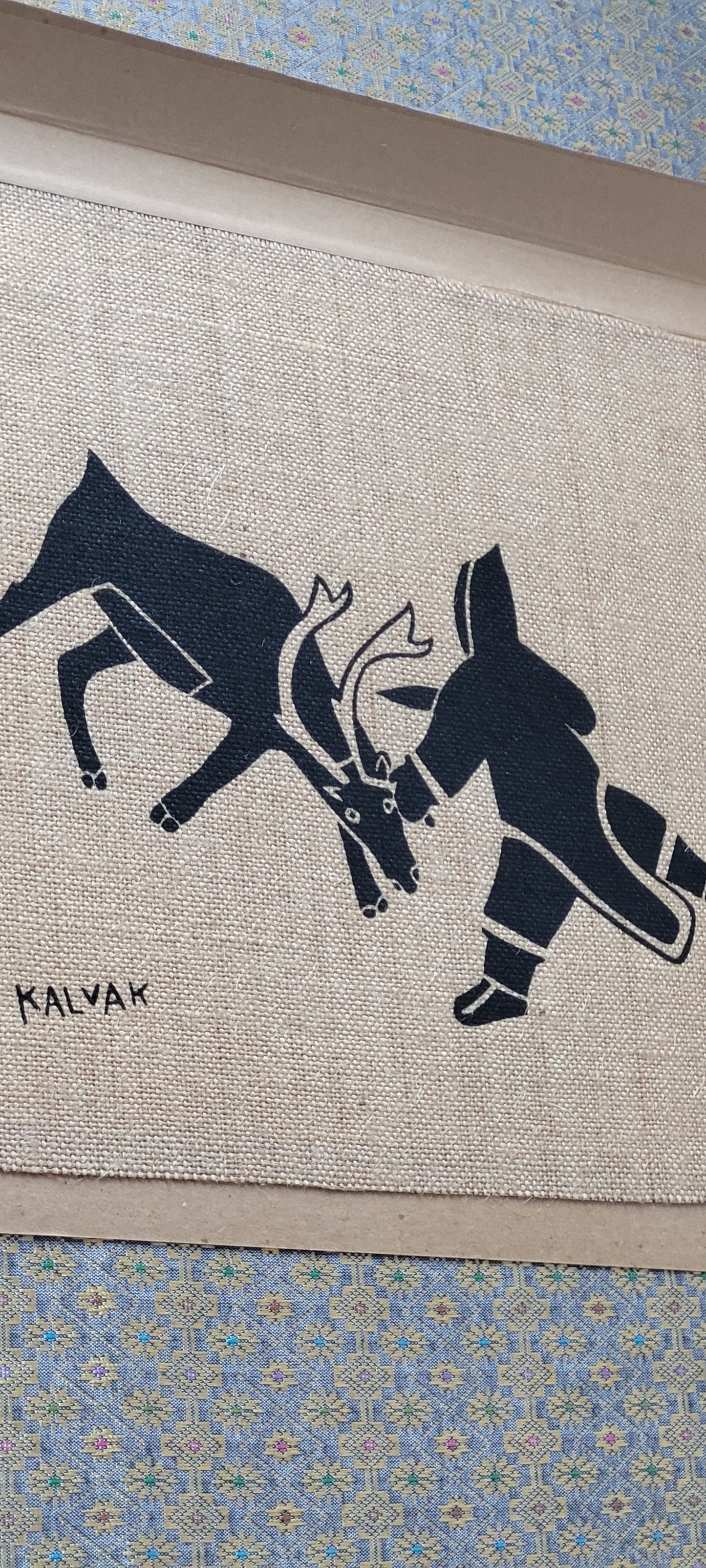 Helen Kalvak "The Hunt" 70s Print Holman North West Territories
