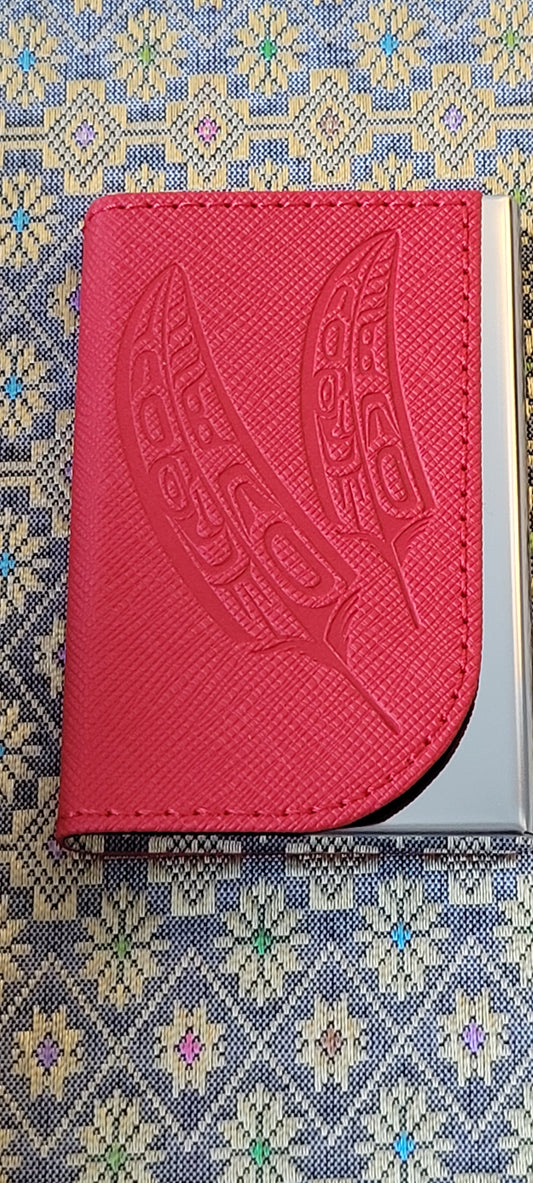 Red Gift of Honour Card Holder by Francis Horne Sr., Coast Salish
