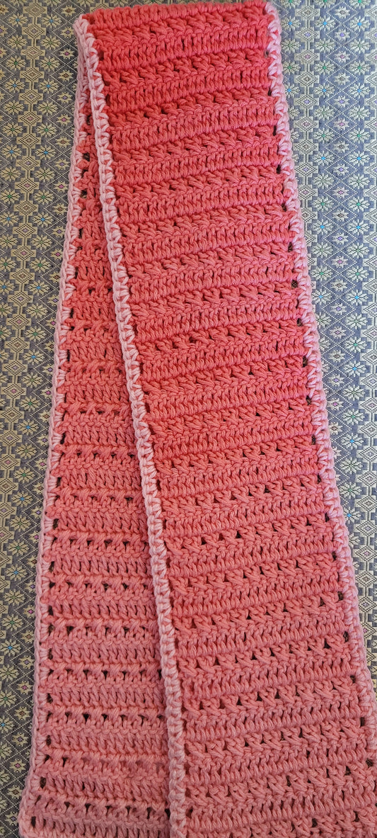 Sea Coral One of a Kind Ombre Scarf